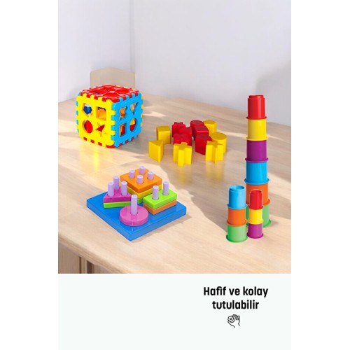 Kiki 3 Lü Set, Bultak, Kule Oyunu, Geometrik Şekiller, Eğitici Oyuncak Kiki 3 Lü Set, Bultak, Kule Oyunu, Geometrik Şekiller, Eğitici Oyuncak